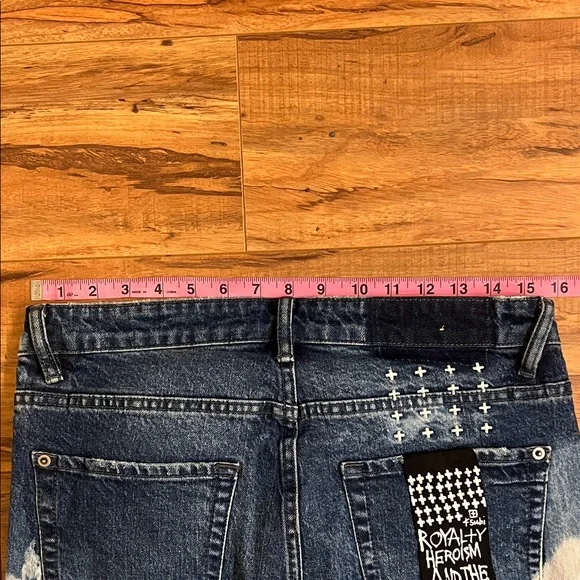 Ksubi Distressed Blue Skinny Jeans
